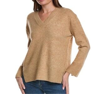 Vince Camuto Camel V-Neck Sweater